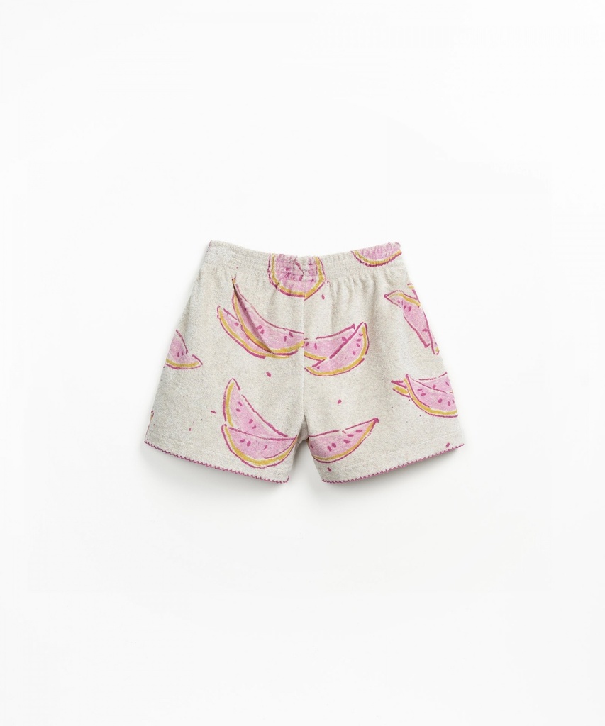 Play Up - Printed plush shorts K 4AQ11702