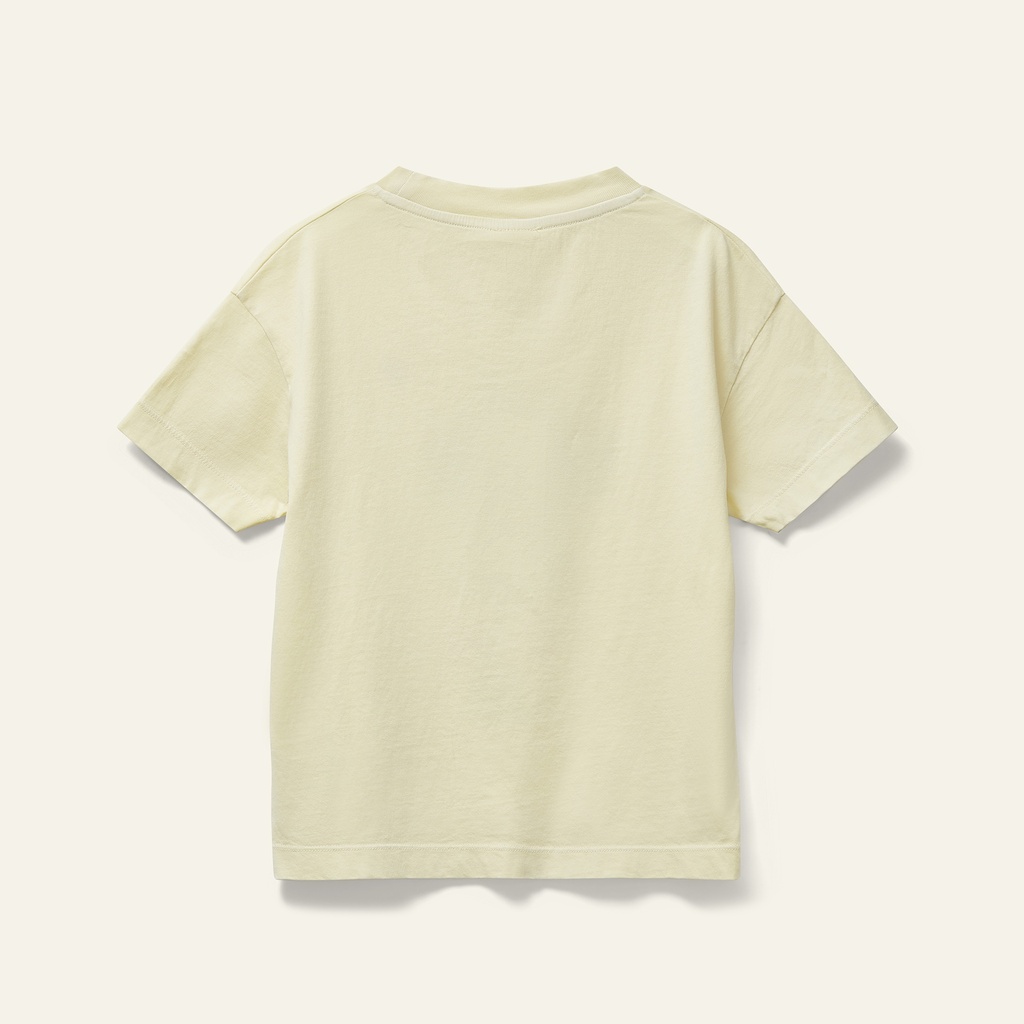 Wynken - Kite tee pale lemon tulips