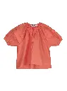 Tangerine - Pleated Voile Blouse