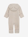 HUTTEliHUT - Pram Suit Ears Cot. Fleece - Camel Melange