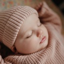 Mushie - Chunky knit beanie - Blush