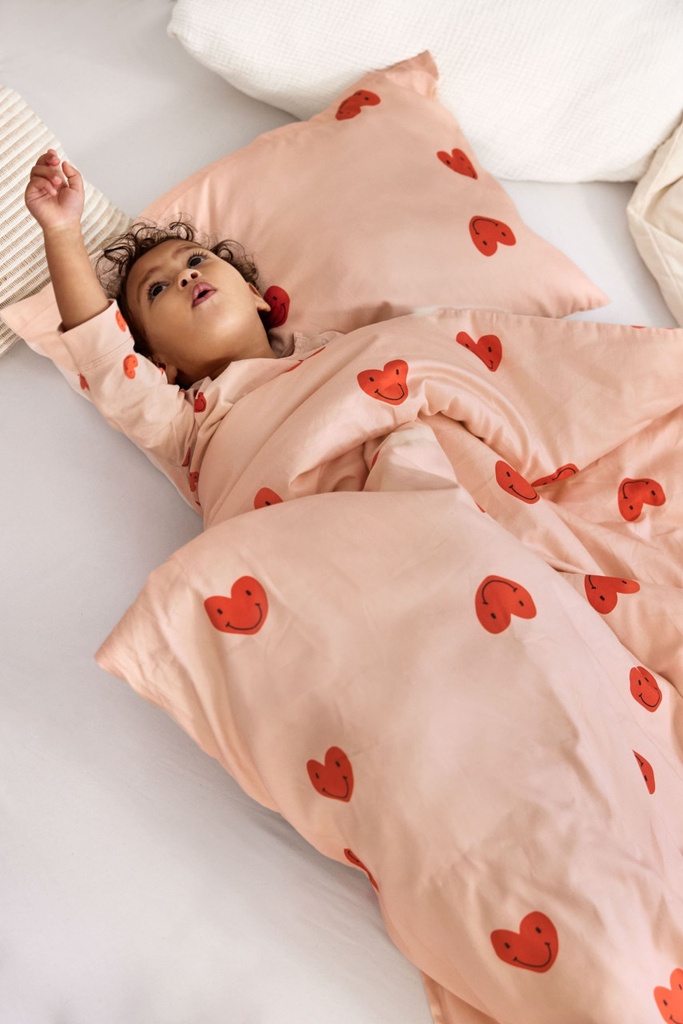 LÄSSIG - Bedding set - Heart peach rose (kopie)