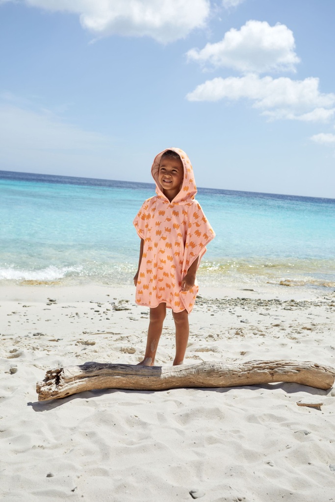 LÄSSIG - Beach poncho - Camel pink