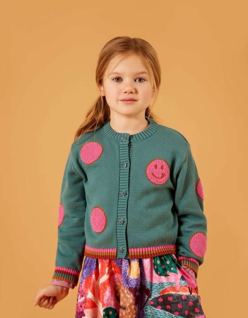 Oilily - Vairy cardigan - Green blue