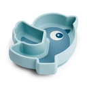 Done by Deer - Silicone Stick&Stay snack plate Birdee - Blue