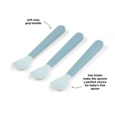 Done by Deer - Easy-grip baby spoon - 3pack (blue)