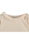 Emile & Ida - T-shirt flamme brode (AA023) - Creme