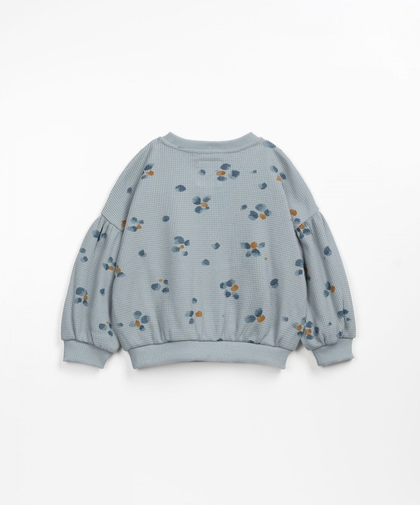 Play Up - Printed interlock sweater (Elephant)