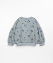 Play Up - Printed interlock sweater (Elephant)