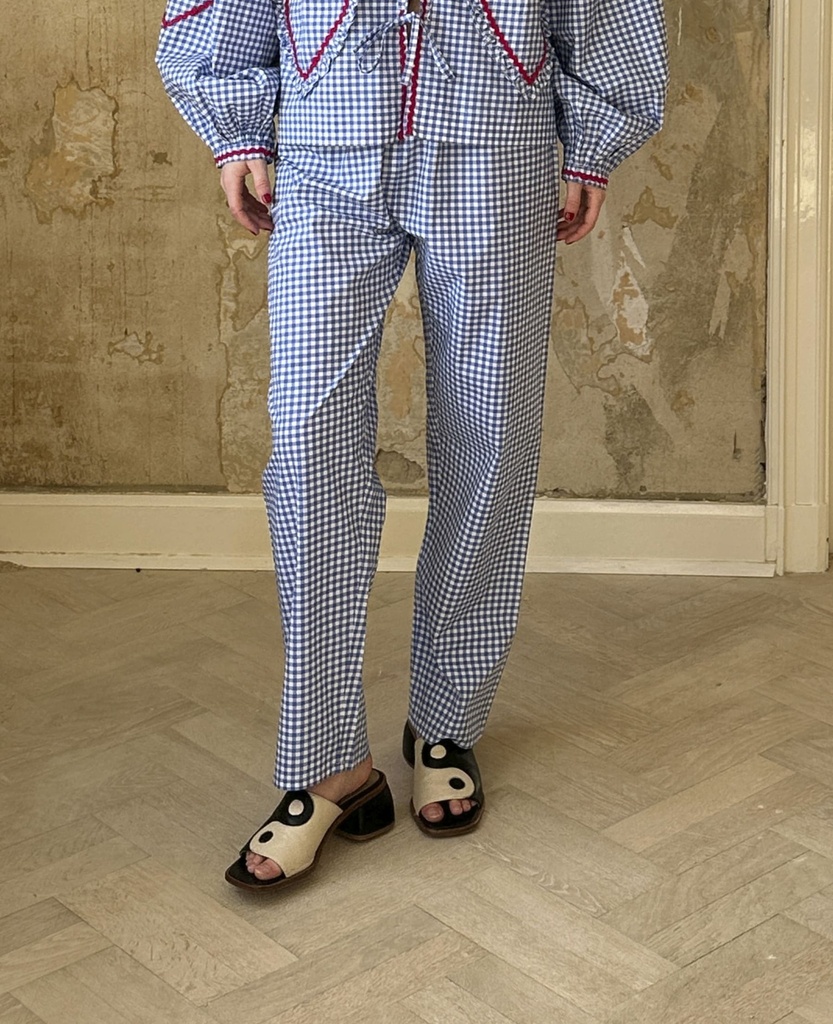 Sissel Edelbo - Asta pants blue checks