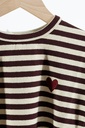 Babe & Tess - Love t-shirt - Natural Burgundy