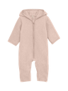 HUTTEliHUT - Pram Suit Cotton Fleece - Almond Peach