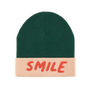 LÄSSIG - Merino Beanie - Smile - Green/light rose