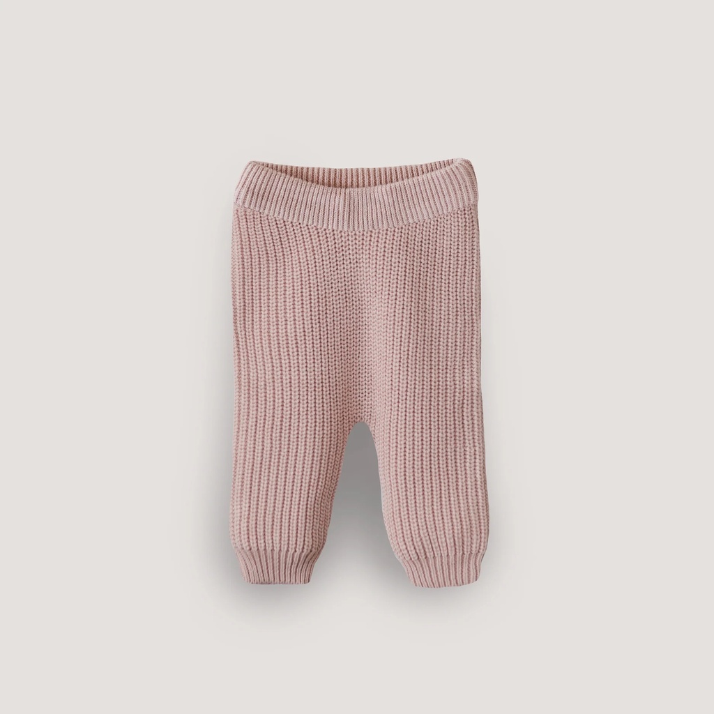 Mushie - Chunky knit pants - Blush