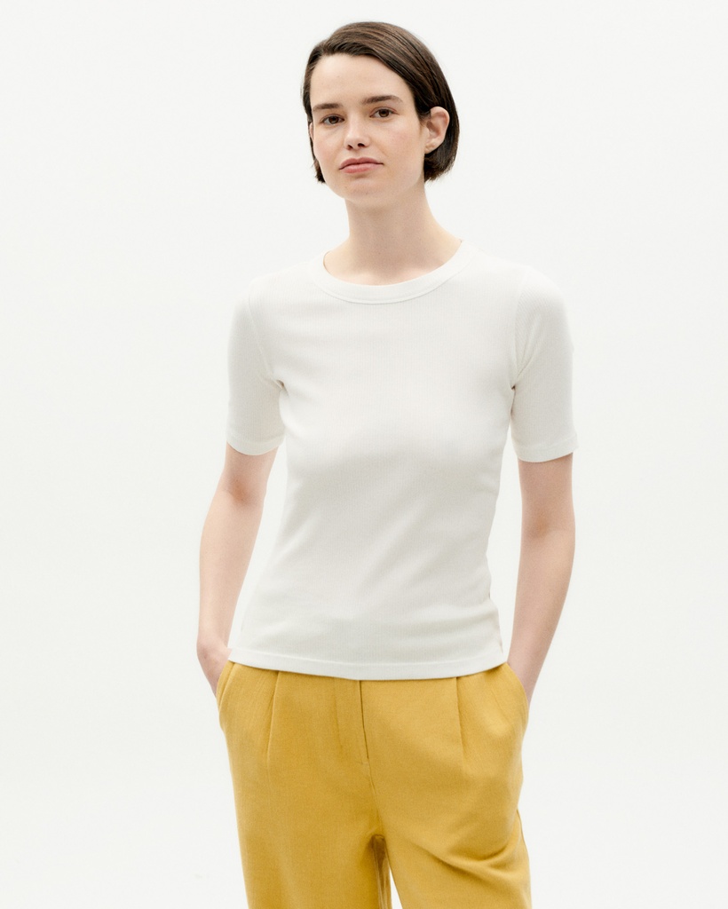 Thinking MU - White - Dakota rib top