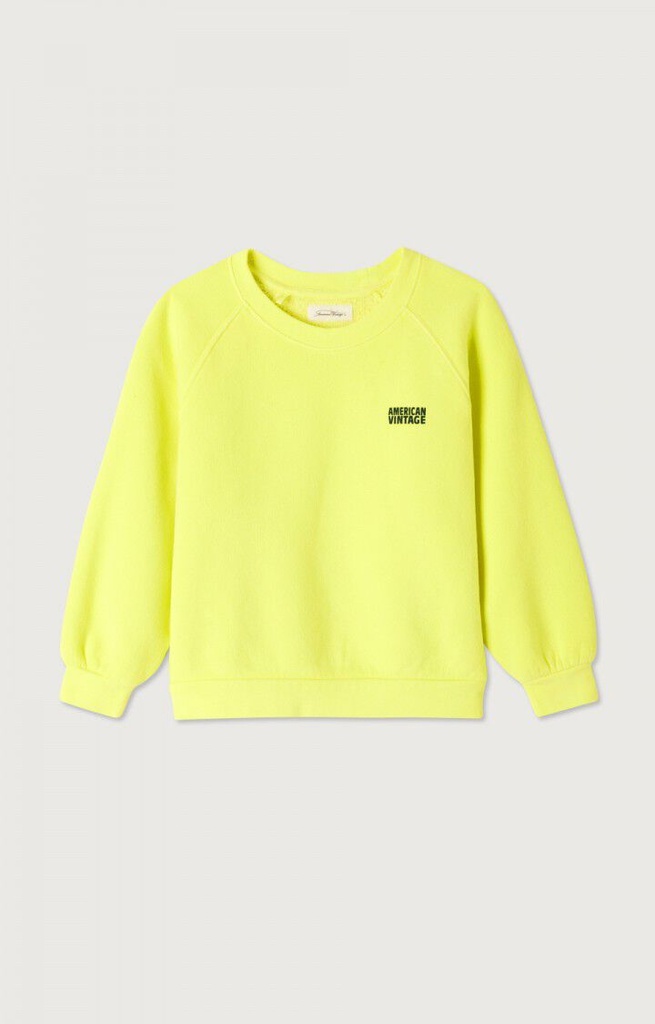 American Vintage - Izubird sweater - Jaune fluo 