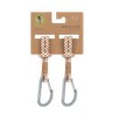 LÄSSIG - Stroller hooks cord - 2Pack - Camel/vanilla/lavender