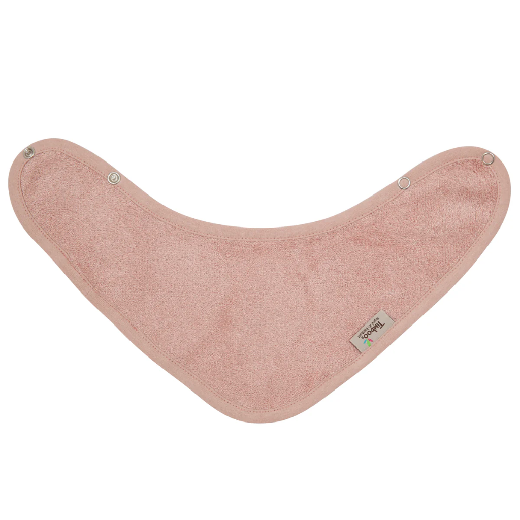 Timboo - Bandana bib (dubbellaags) 36x20cm - Misty Rose