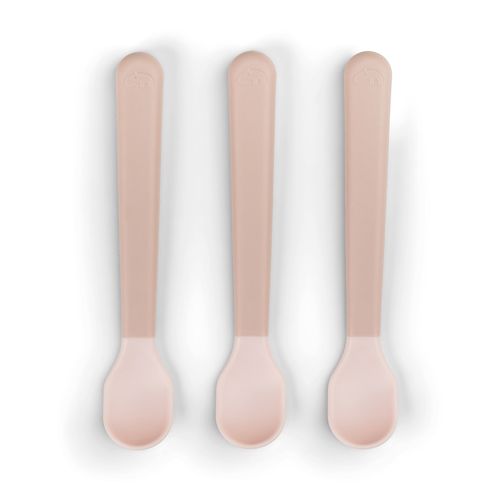 Done by Deer - Easy-grip baby spoon - 3pack (powder)