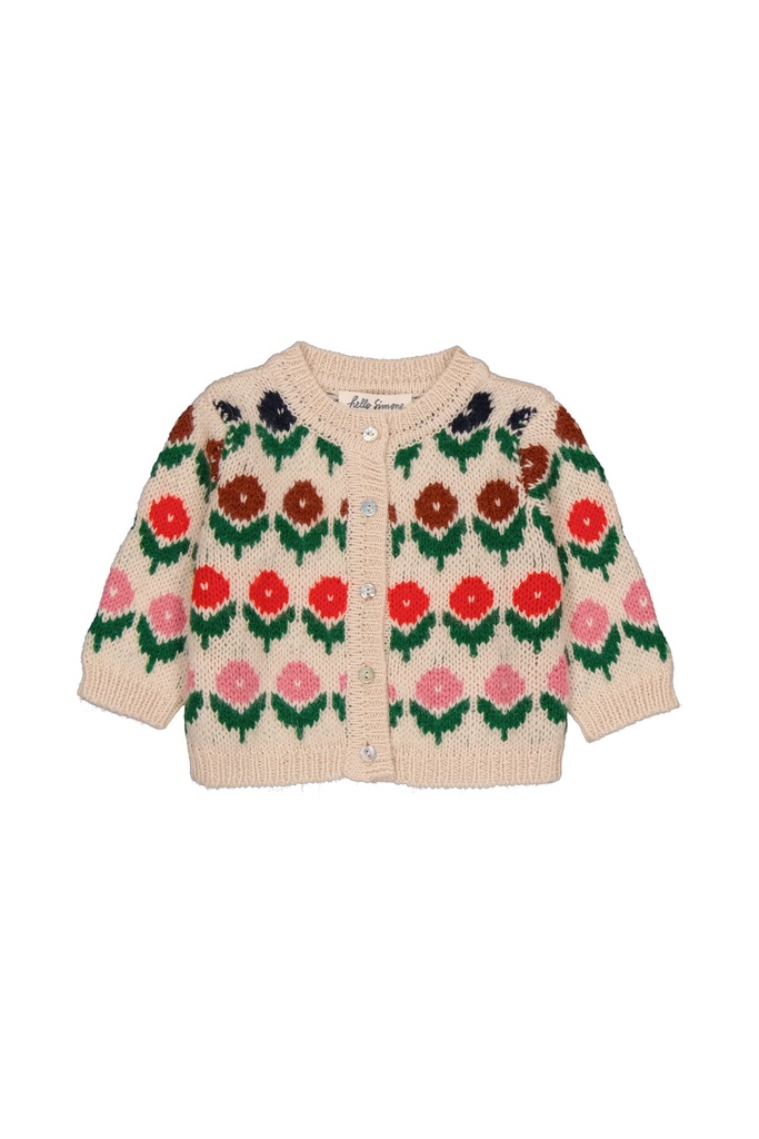 Hello Simone - Jeannette baby cardigan Fleurette