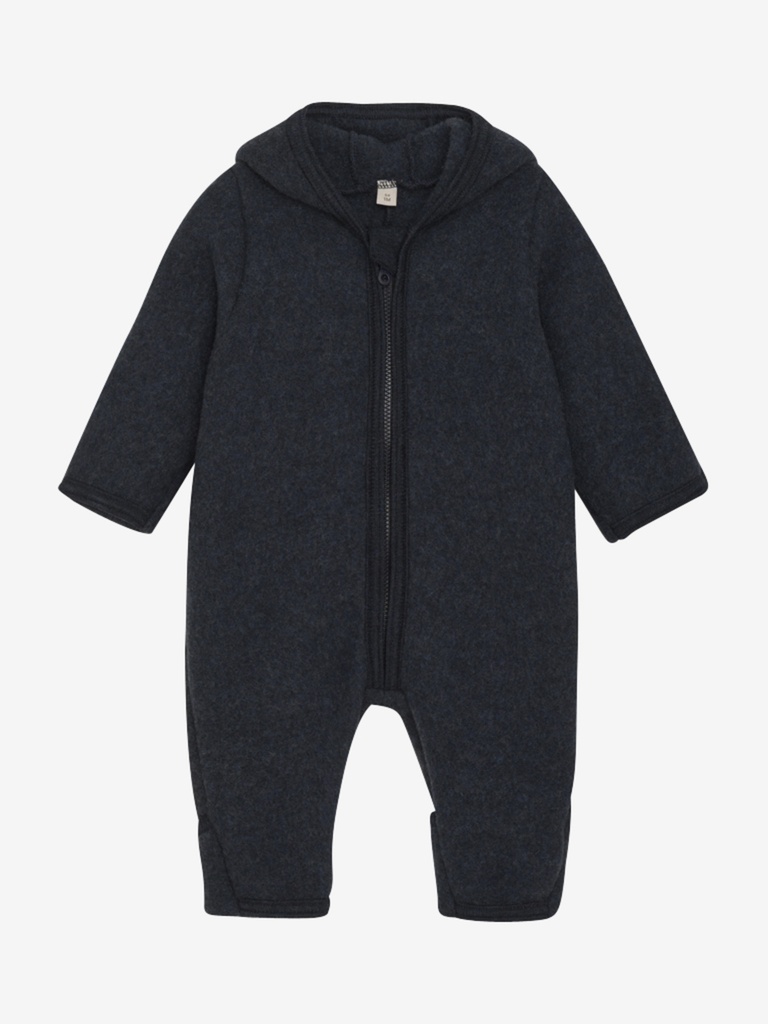 HUTTEliHUT - Pram Suit Ears Wool Fleece