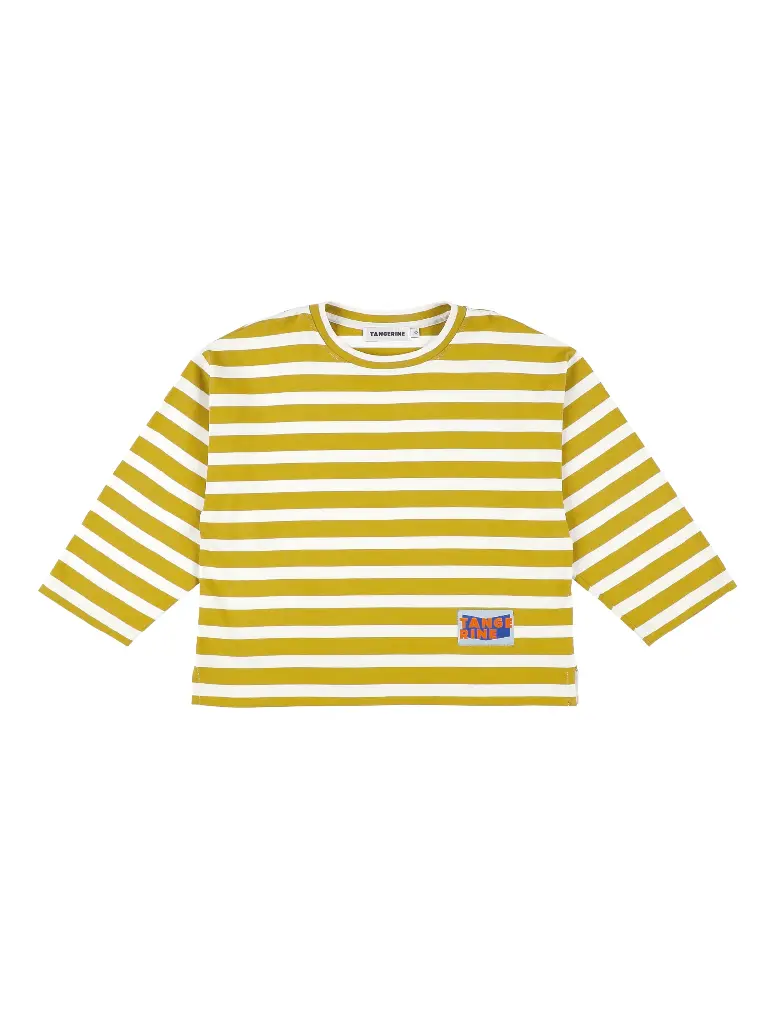 Tangerine - Yellow cream striped long sleeve t-shirt (TG-300)