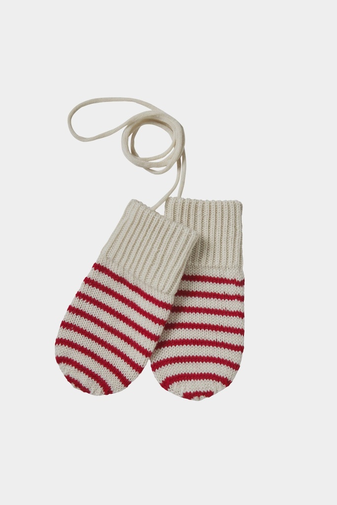 FUB - Baby Mittens (Ecru/Red)