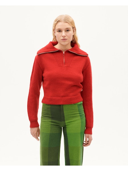 Thinking MU - Red Tanit knitted sweater