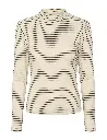 Esmé Studios - Blossom stripe LS turtleneck