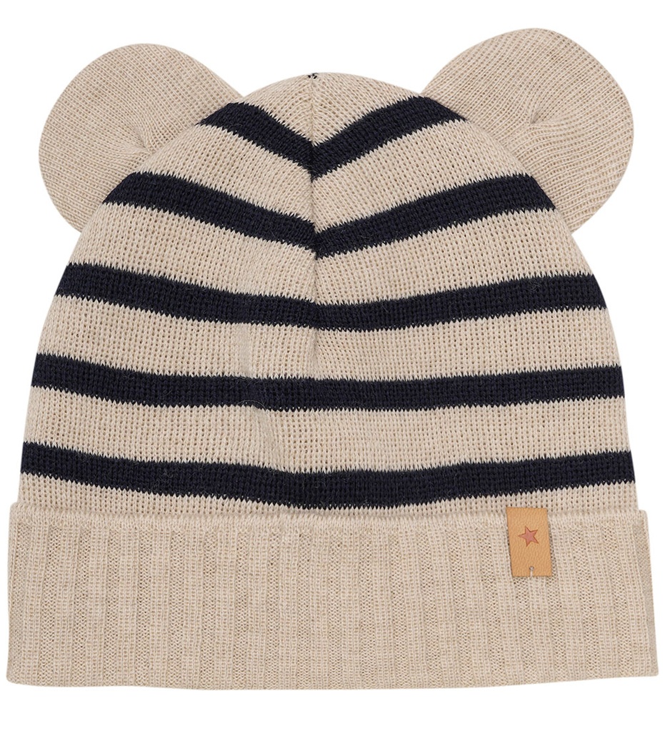 HUTTEliHUT - Beanie met berenoortjes (Navy)