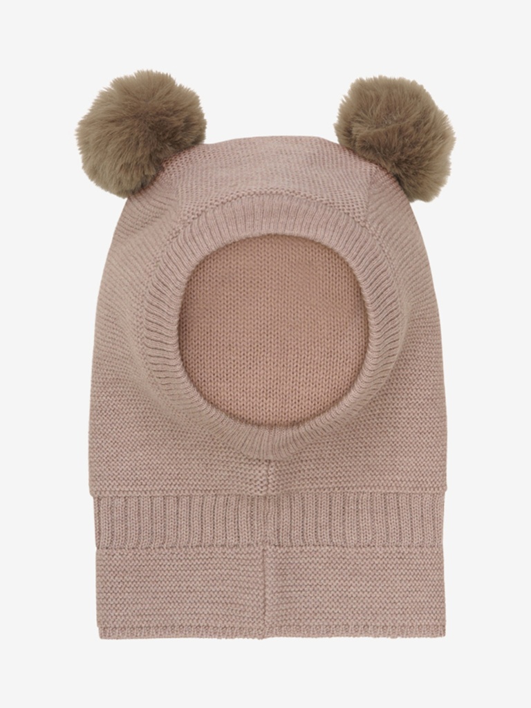 HUTTEliHUT - Balaclava Windstop Pompoms (Rose)