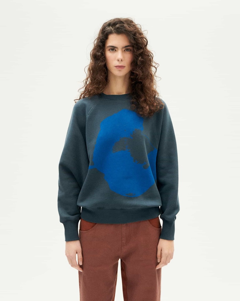 Thinking MU - Grafito flower sweatshirt