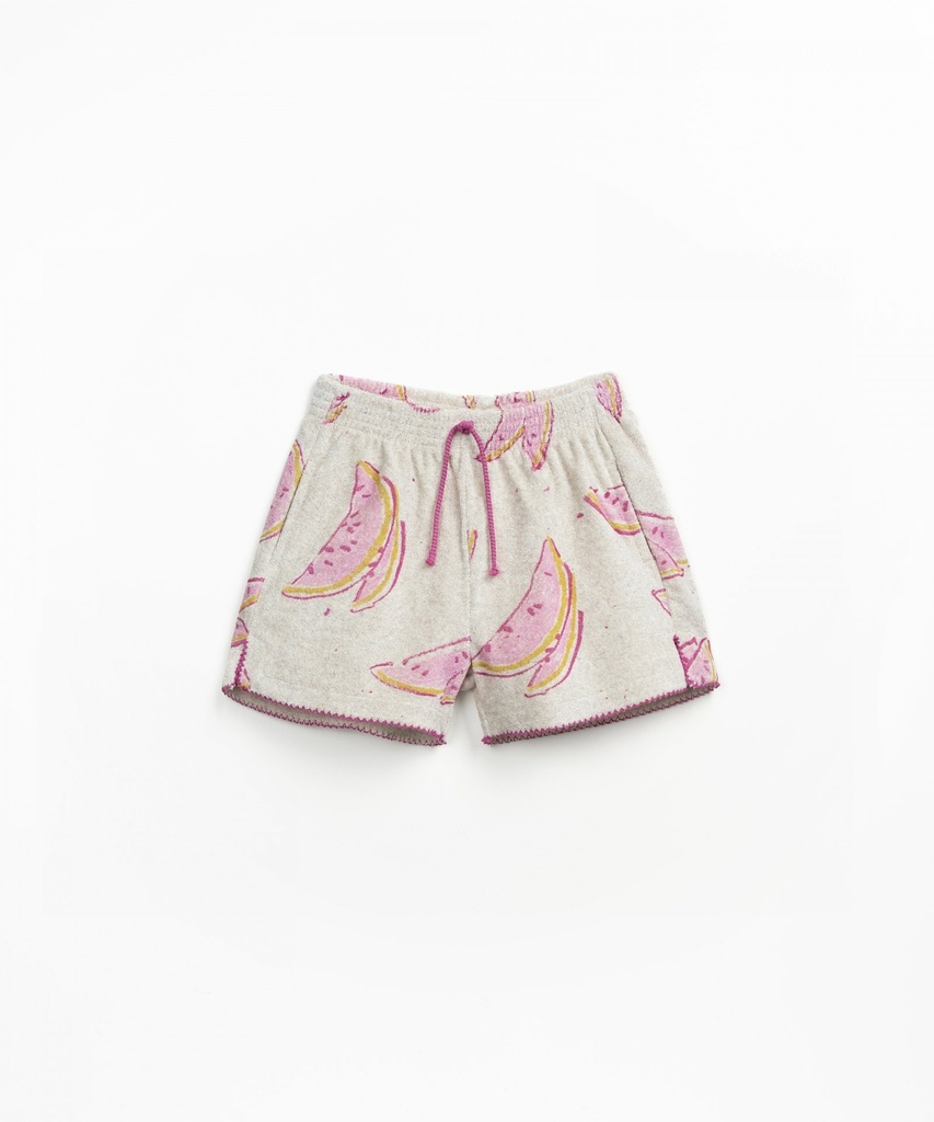 Play Up - Printed plush shorts 2AQ11701