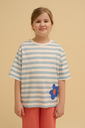 Oxox-Club - Flower stripes t-shirt