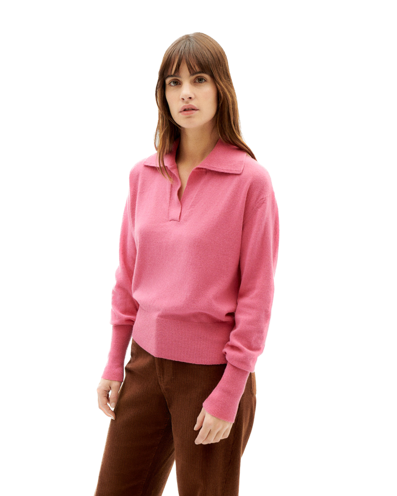 Thinking MU - Fuscia trash sheena knitted sweater