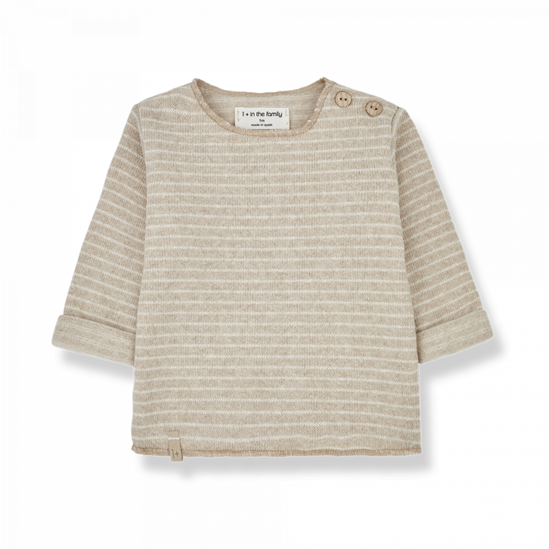 1+ In the family - Aubin t-shirt (Beige)