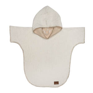 Quax - Natural poncho kids - Klei (18m / 3y)