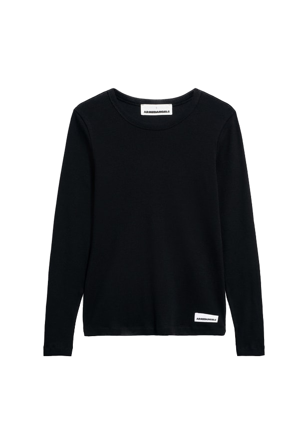 ArmedAngels - Jaalia longsleeve - Zwart