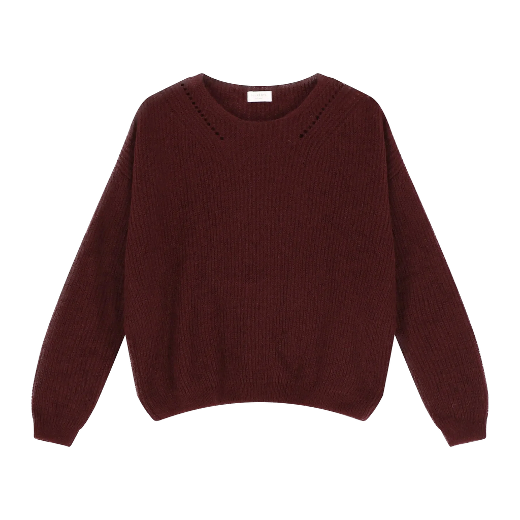 Leselles - Pull Colette - Burgundy