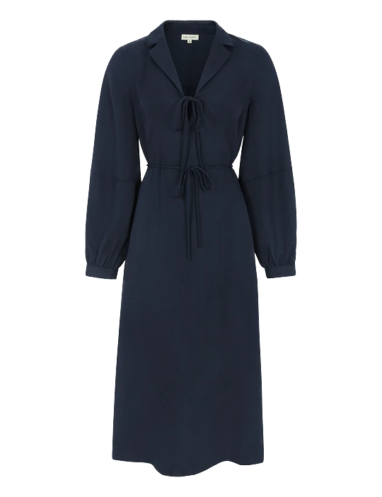 Esmé Studios - Molly LS Midi Dress - Dark Sapphire