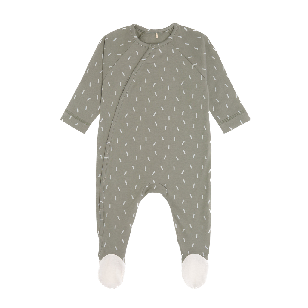 LÄSSIG - Pyjama with feet - Peckles olive