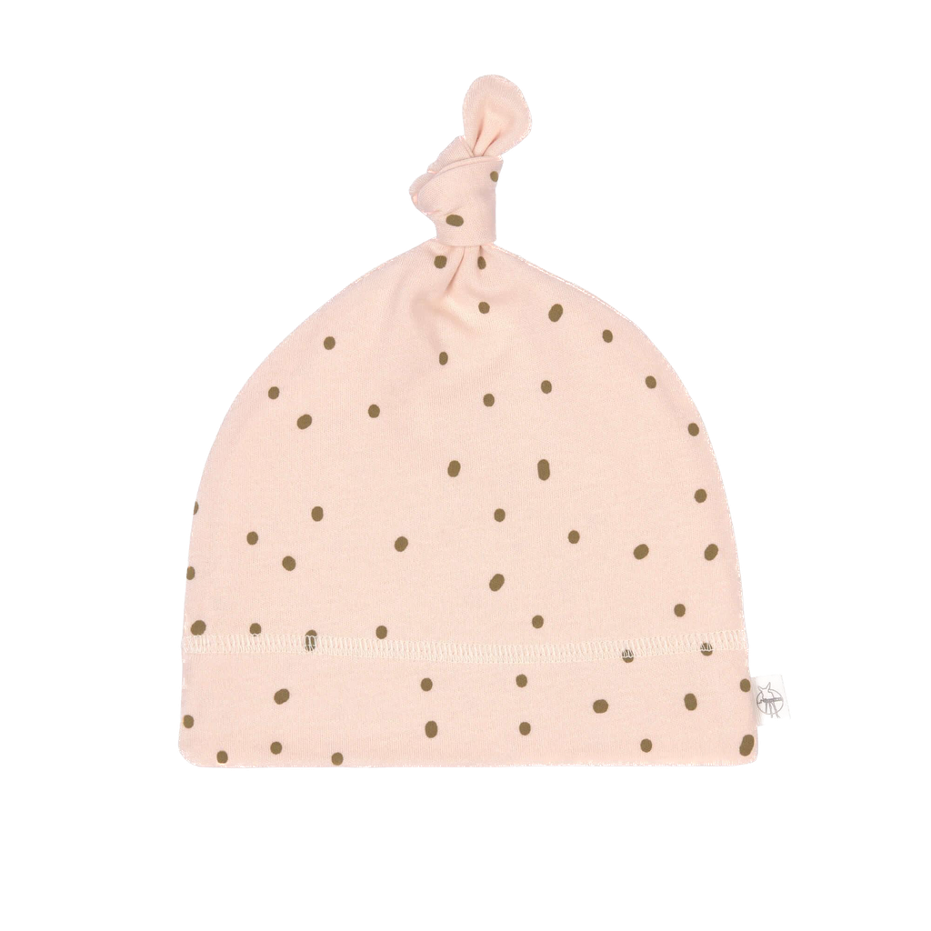 LÄSSIG - Interlock Beanie - Dots powder pink