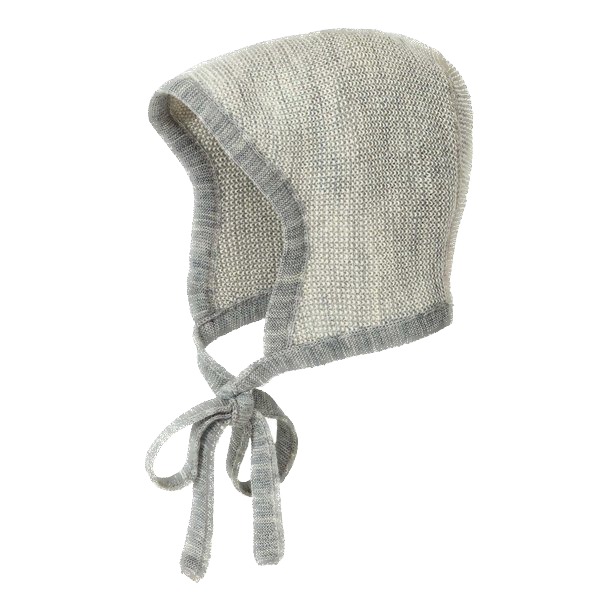 Disana - Knitted bonnet - Grey 