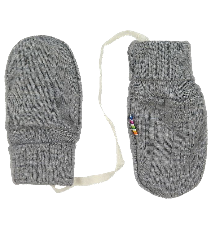 Joha - Mittens without thumb - Grey - 0-3M