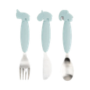 Done by Deer - Easy-grip cutlery set - Blue