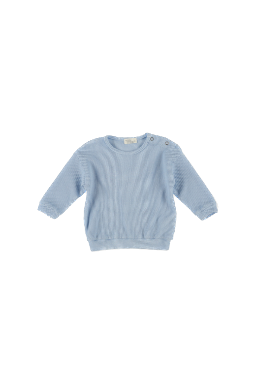 My Little Cozmo - Gavin268-4 -
Organic waffle baby sweatshirt - Blue