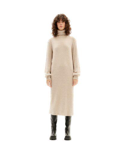 Thinking MU - Taupe Amaia knitted dress