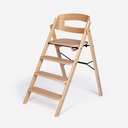 Kaos - Klapp high chair natural oak + recycled safety rail ivory