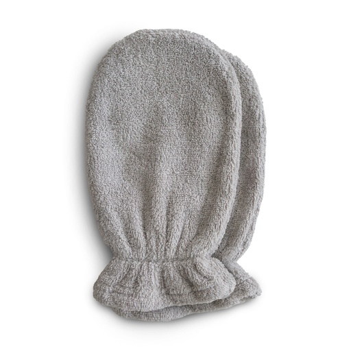 Mushie - 2 washandjes - Gray 