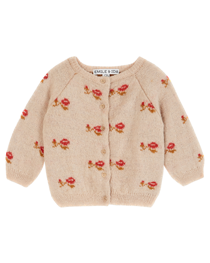 Emile & Ida - BB Y203 Cardigan - Beige rose